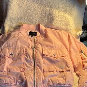Love Tree Light Pink Bomber Jacket Rosa